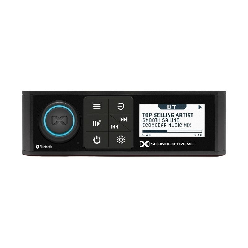 ECOXGEAR Marine AM/FM/Bluetooth Digital Media Player + LED Light Controller [SEI-SEMRN1DINAU]