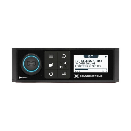 ECOXGEAR Marine AM/FM/Bluetooth Digital Media Player + LED Light Controller [SEI-SEMRN1DINAU]