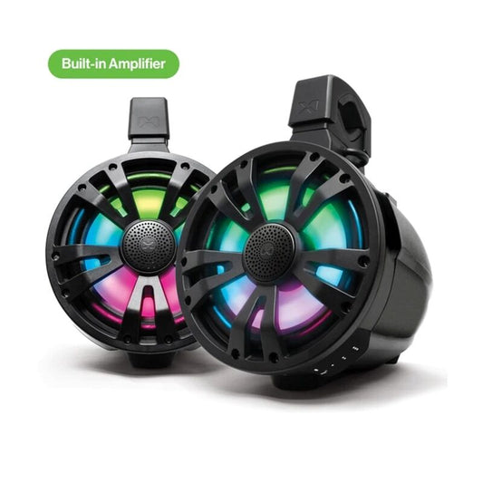 ECOXGEAR ETA08 2-Pack Black 8 Inch Marine Amplified Speakers [SEI-ETAMP7701AU]