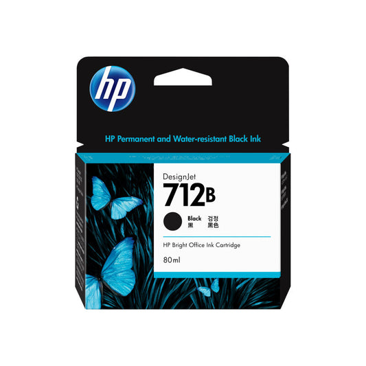 HP 3ED29A #712B Black Genuine Ink Cartridge