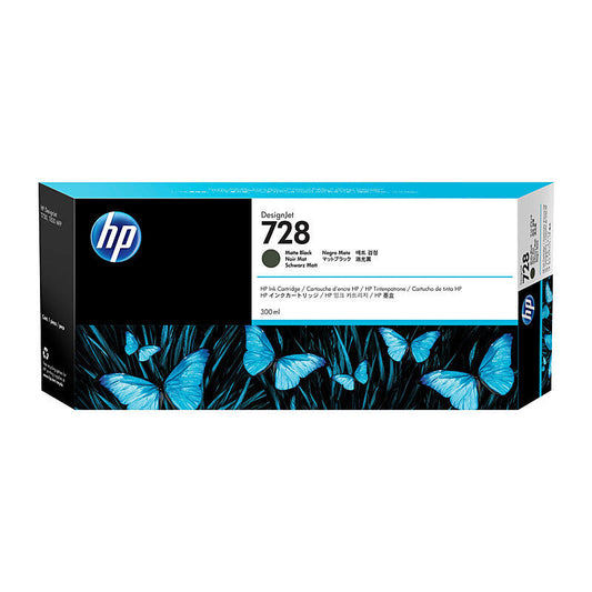 HP 3WX30A #728B Black Genuine Ink Cartridge