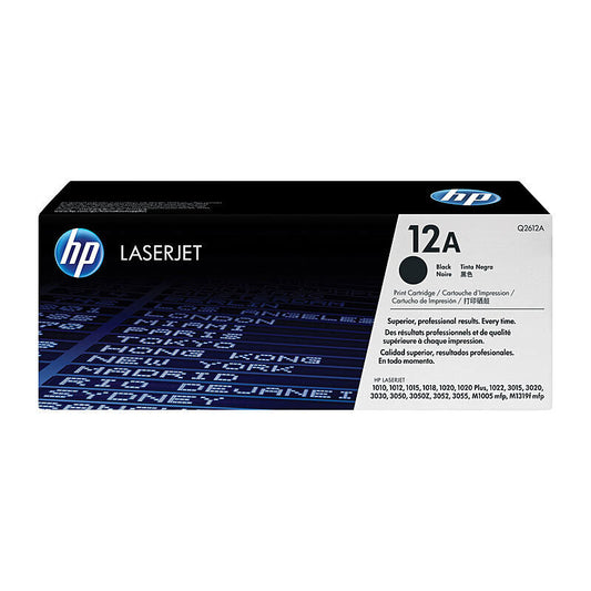 HP Q2612A Black Genuine Toner Cartridge