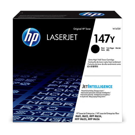 HP W1470Y #147Y Black Genuine Toner Cartridge