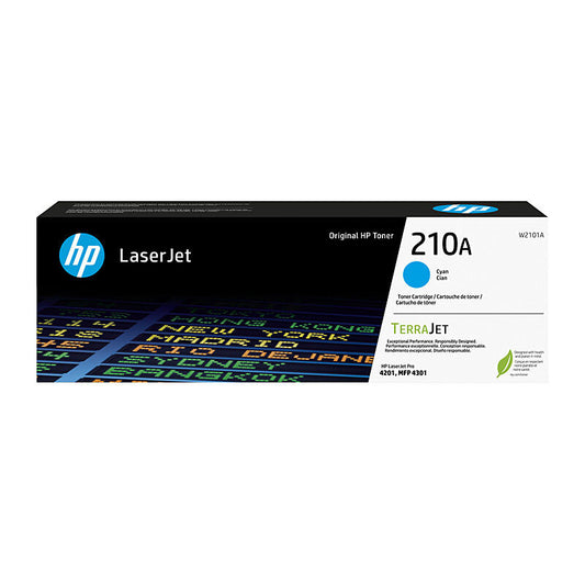 HP W2101A #210A Cyan Genuine Toner Cartridge