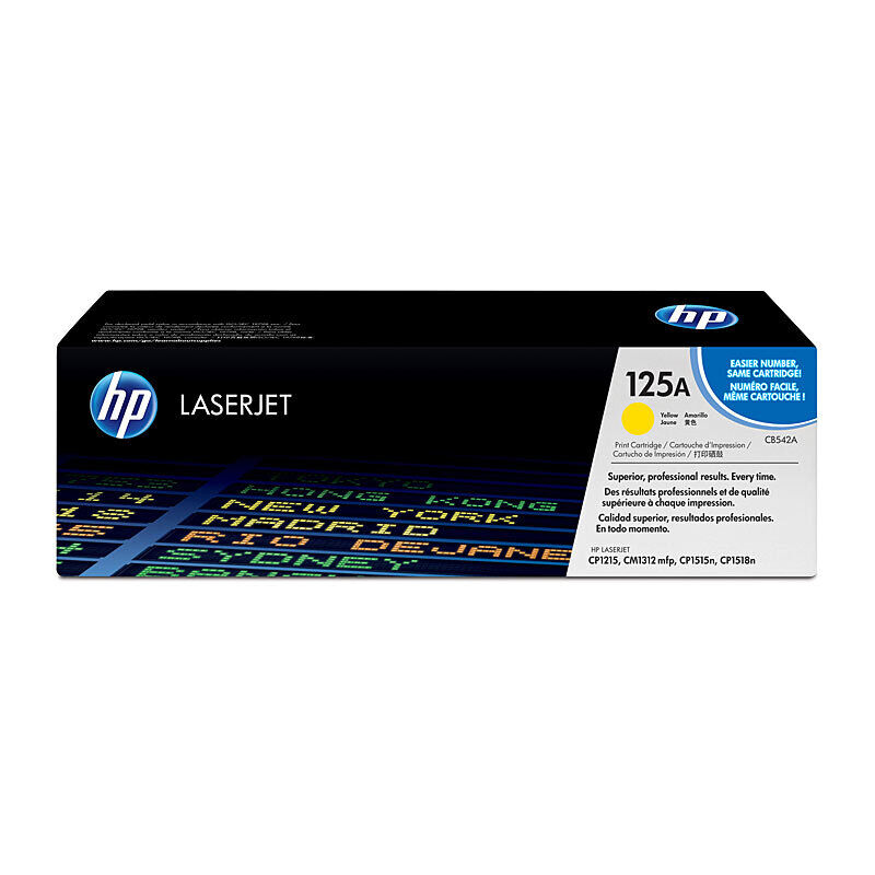 HP CB542A Yellow Genuine Toner Cartridge