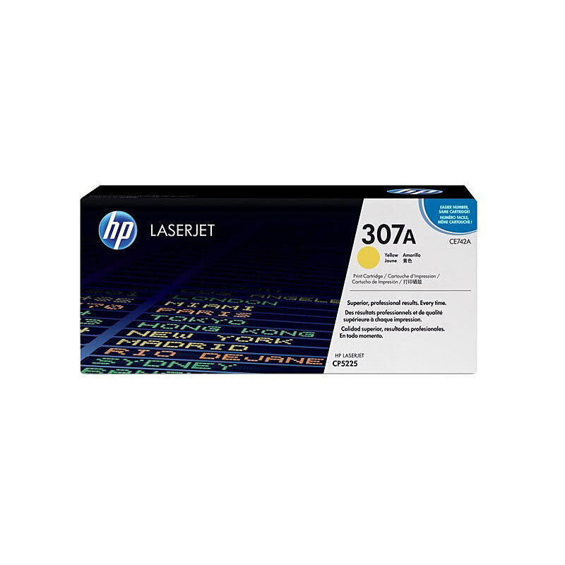 HP CE742A Yellow Genuine Toner Cartridge