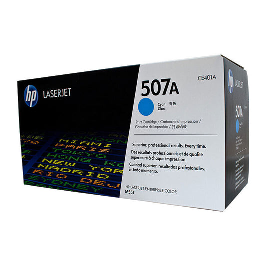 HP CE401A Cyan Genuine Toner Cartridge