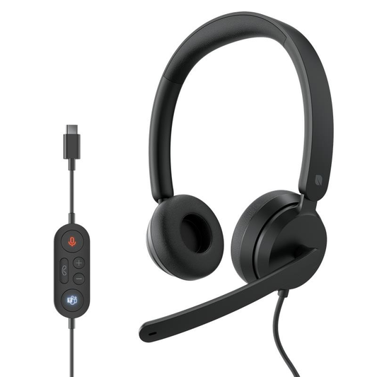 Incase Designed by Microsoft Modern USB-C Wired Dual Headset Black [I6N-00007]