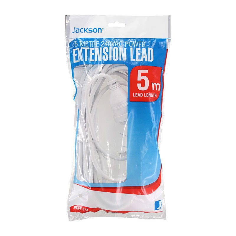 Jackson Ext Lead 5m White [PEXT5M]
