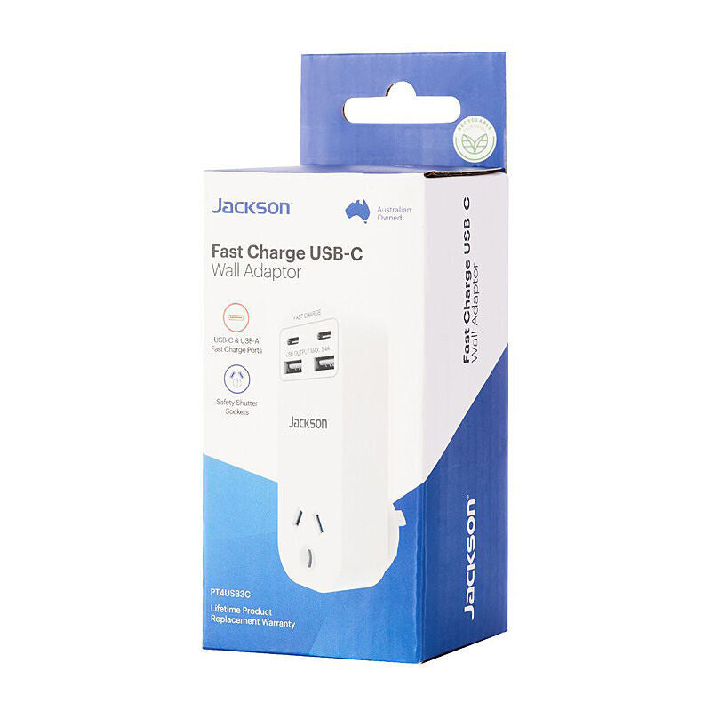 Jackson 1 Way 4 USB Charger [PT4USB3C]