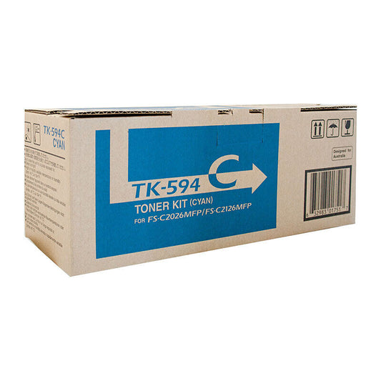 Kyocera TK594C Cyan Genuine Toner Cartridge