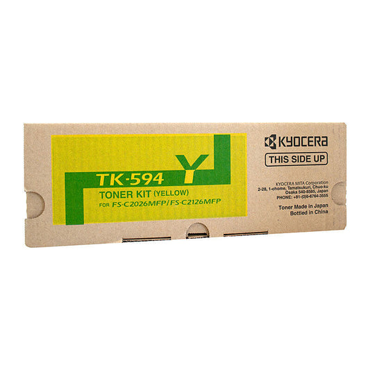 Kyocera TK594Y Yellow Genuine Toner Cartridge