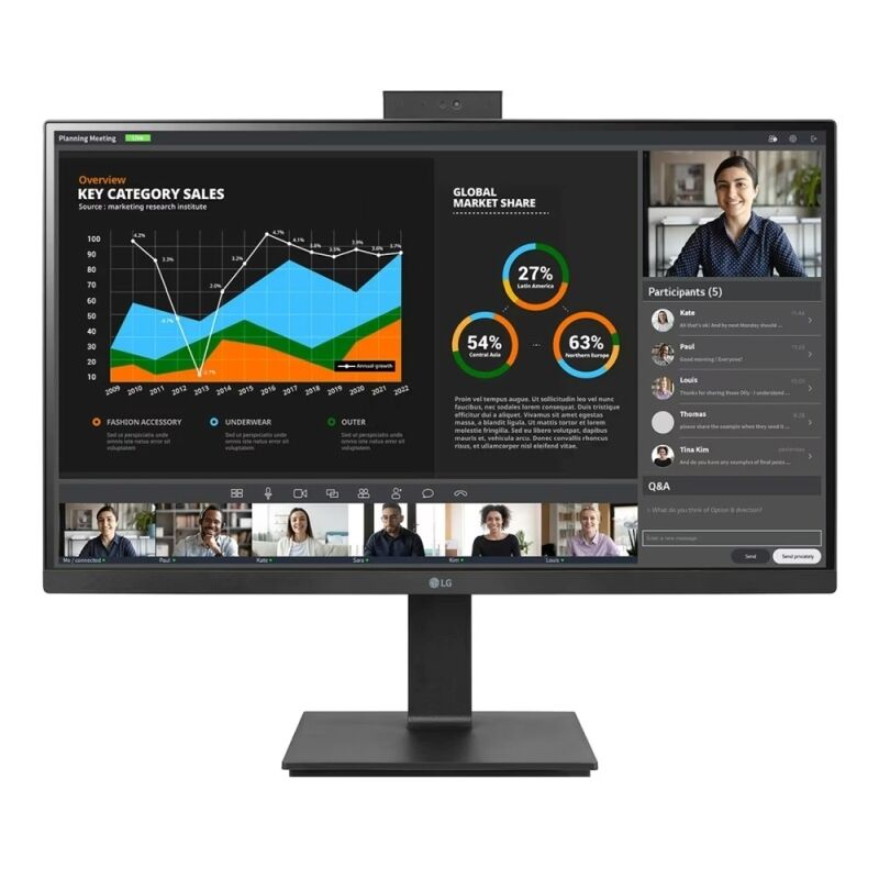 LG 27'' B QHD IPS LED Monitor 2560x1440 (16:9) / 5ms / 75Hz [27BQ75QC-B]