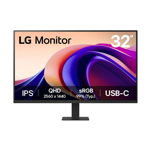 LG 32'' QHD IPS Monitor with USB-C, Titlable Stand, Reader Mode, 100Hz Refresh [32U631A-B]