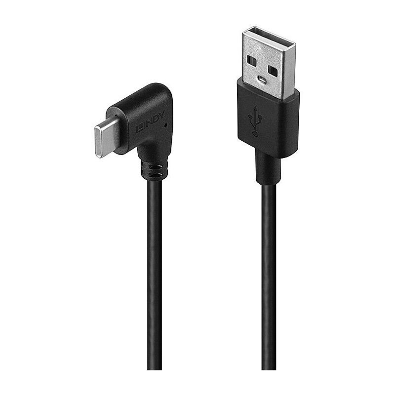 Lindy 0.5m USB 2.0 Type A To C Cable, 90° Right Angle [32000]