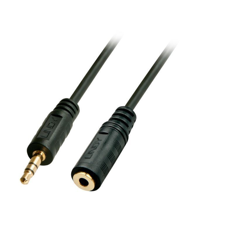 Lindy 5m 3.5mm Stereo Audio Extension Cable [35654]
