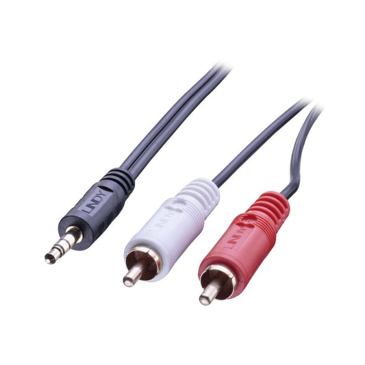 Lindy 1m 3.5mm Stereo to RCA Stereo Audio Cable [35680]