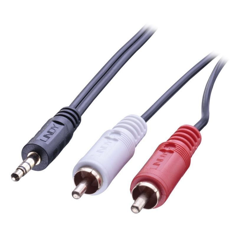 Lindy 2m 3.5mm Stereo to RCA Stereo Audio Cable [35681]