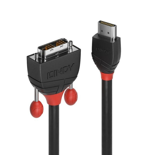 Lindy 1m HDMI to DVI-D Cable Black Line [36271]
