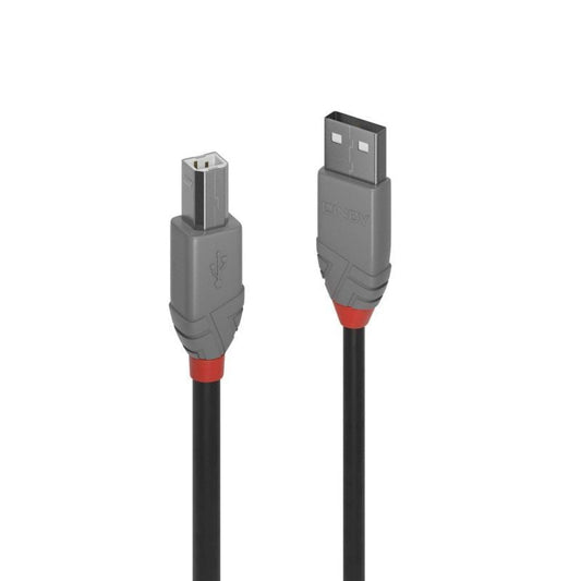 Lindy 2m USB-A 2.0 to USB-B Cable Anthra Line [36673]