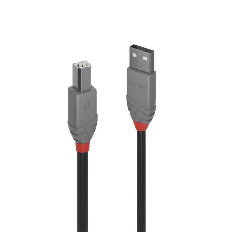 Lindy 3m USB-A 2.0 to USB-B Cable Anthra Line [36674]