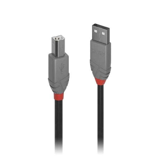 Lindy 7.5m USB-A 2.0 to USB-B Cable Anthra Line [36676]