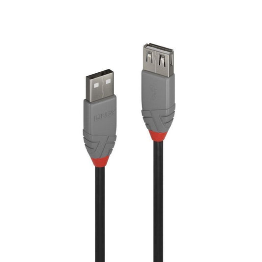 Lindy 1m USB-A 2.0 Extension Cable Anthra Line [36702]