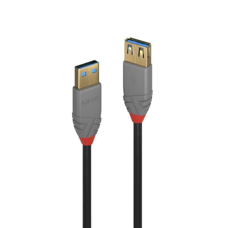Lindy 1m USB-A 3.0 Extension Cable Anthra Line [36761]