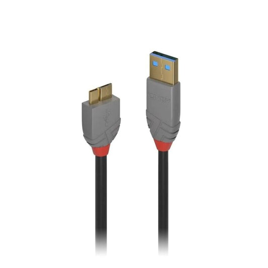 Lindy 2m USB-A 3.0 to Micro-B Cable Anthra Line [36767]