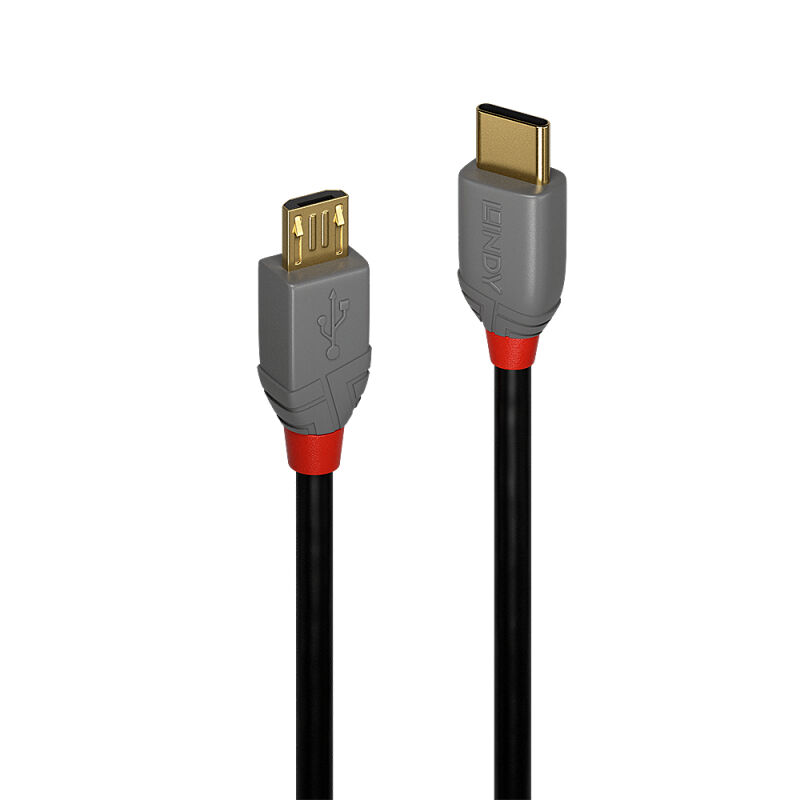 Lindy 1m USB-C 2.0 to Micro-B Cable Anthra Line [36891]