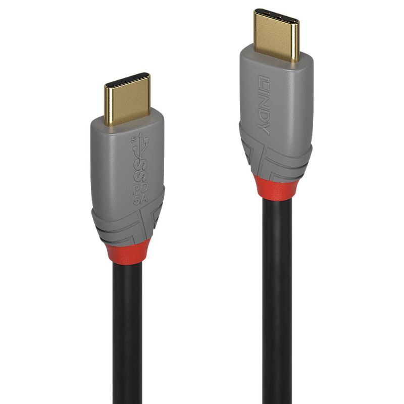Lindy 1.5m USB-C 3.1 Cable 5A PD Anthra Line [36902]