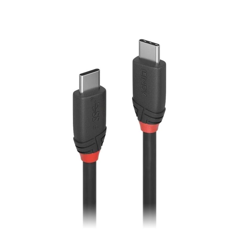 Lindy 1m USB-C 3.1 Cable 3A Black Line [36906]