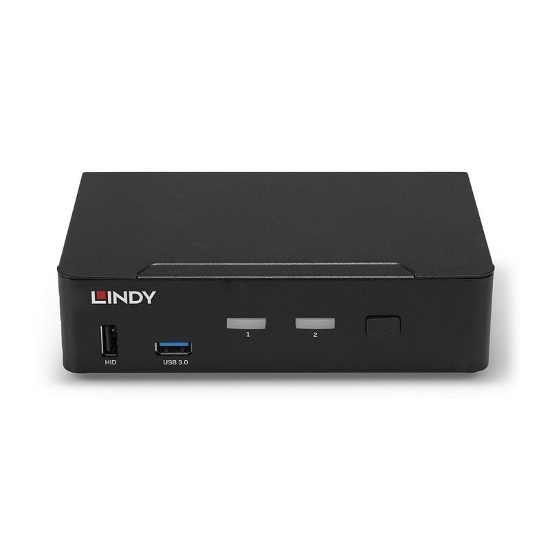 Lindy 2 Port DisplayPort 1.4 / USB 3.0 & Audio KVM Switch [39312]