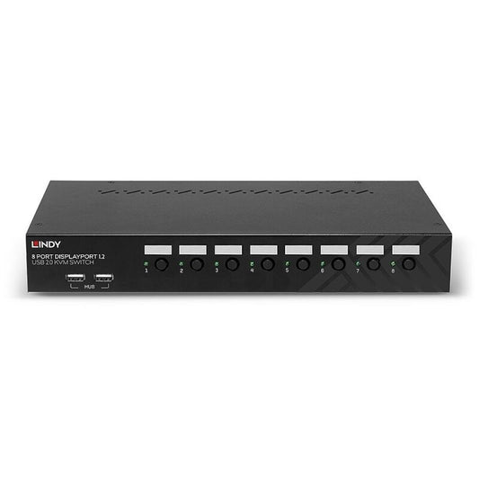 Lindy 8 Port DisplayPort 1.2 / USB 2.0 & Audio KVM Switch [39540]