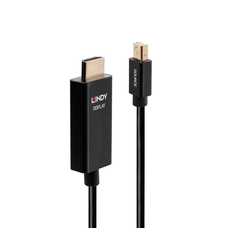 Lindy 2m Active Mini DisplayPort to HDMI Cable with HDR [40922]