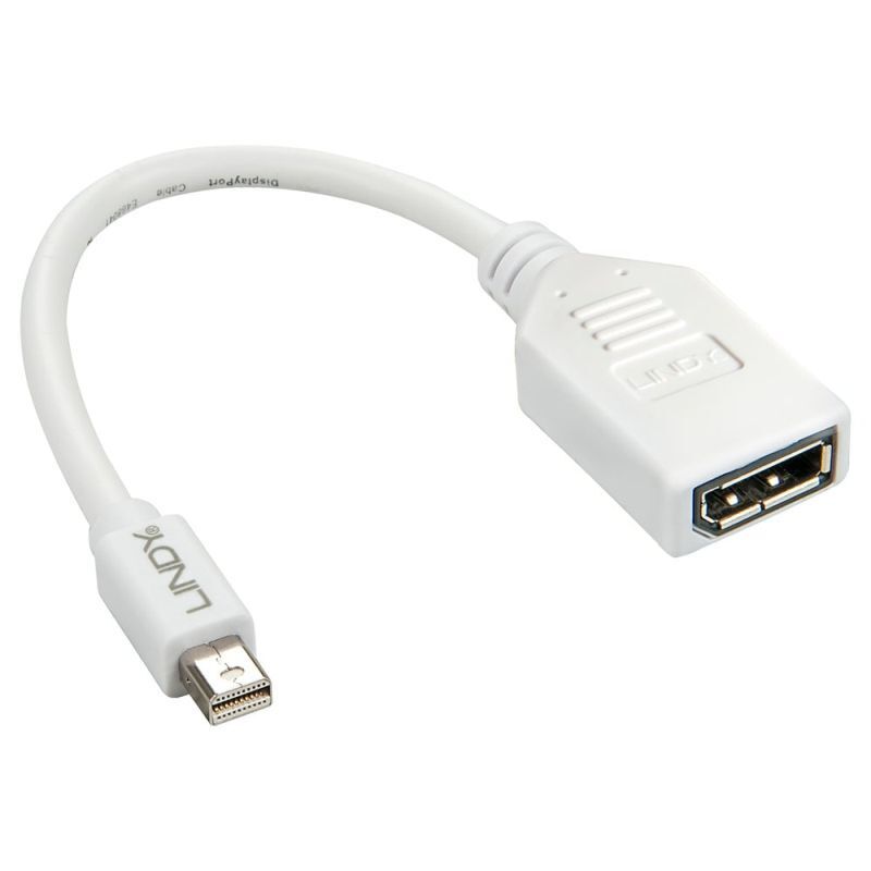 Lindy 20cm Mini DisplayPort to DisplayPort Adapter Cable [41021]