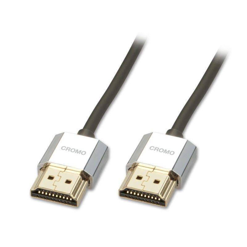 Lindy 1m HDMI with Ethernet Slim Cable Cromo Line [41671]