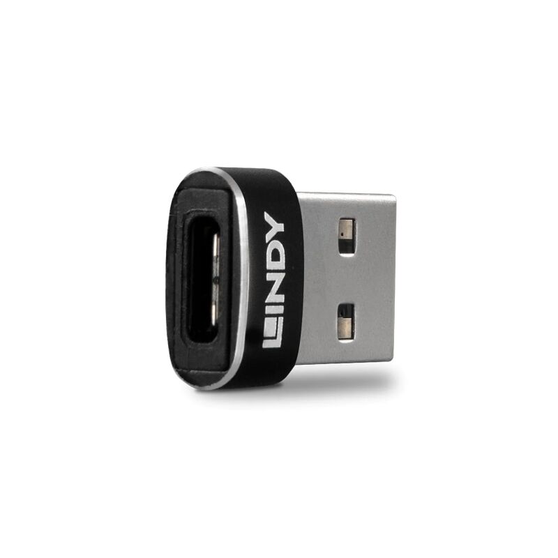 Lindy USB-A 2.0 to USB-C Port Adapter [41884]