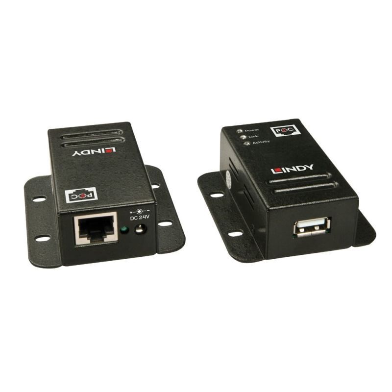 Lindy 50m CAT5/6 USB-A 2.0 Extender Power Over CAT5/6 [42680]