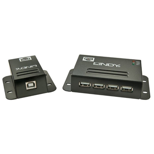 Lindy 50m 4-Port CAT5/6 USB-A 2.0 Extender Power Over CAT5/6 [42681]