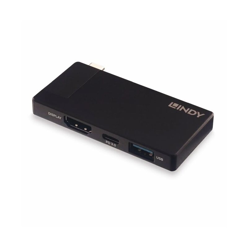 Lindy DST-Micro USB-C Micro Dock (4K HDMI | 100W Charging) [43336]