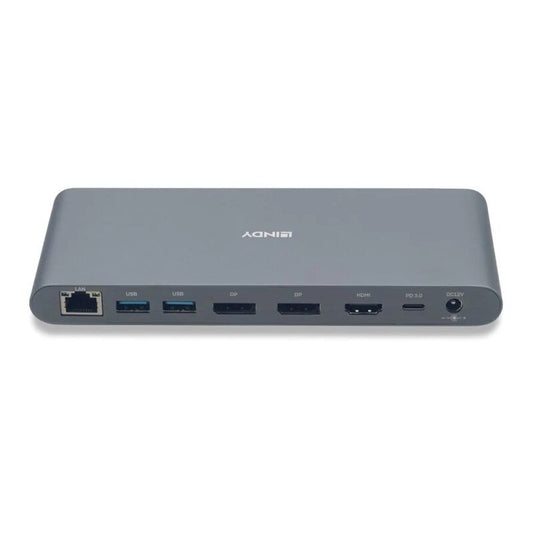 Lindy DST-Pro 5K XT USB-C Laptop Dock (4K HDMI | 5K DisplayPort | 100W Charging) [43349]