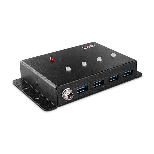Lindy 4 Port USB 3.0 Metal Hub [43374]