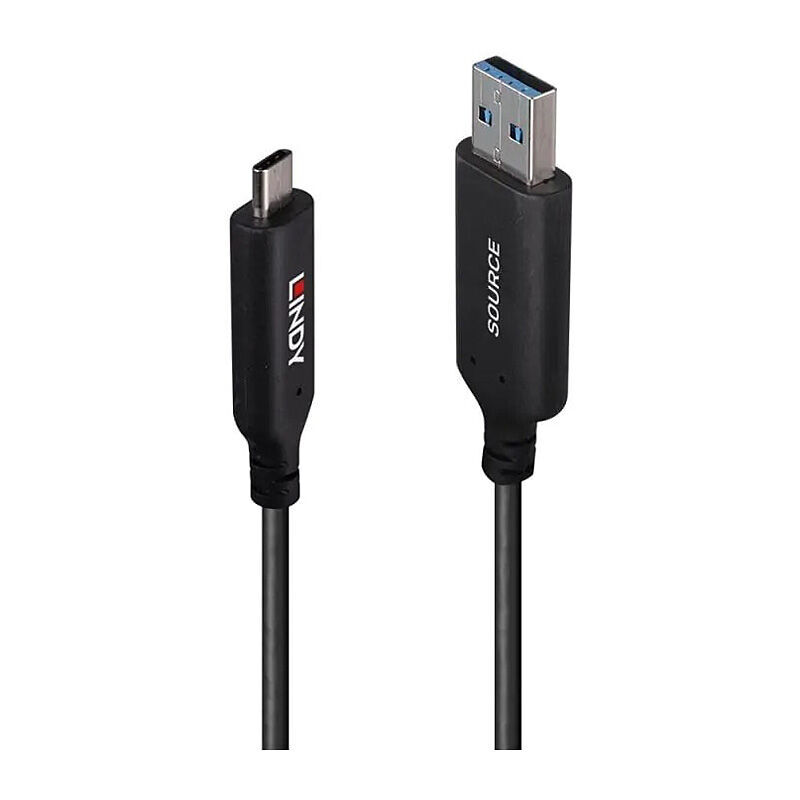 Lindy 10m USB A-C Hybrid Cbl [43395]