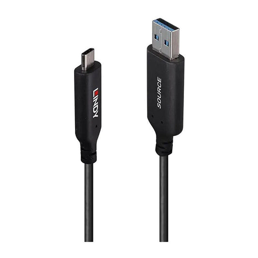 Lindy 10m USB A-C Hybrid Cbl [43395]