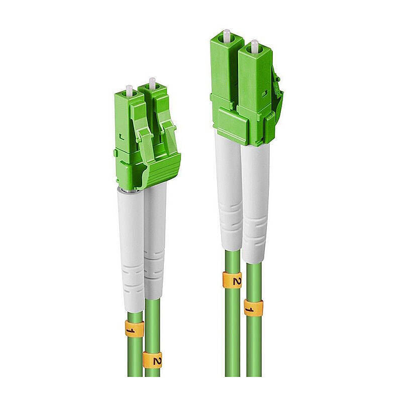 Lindy 1m Fibre Optic Cable, LC-LC, 50/125_m OM5, Lime Green Jacket [46310]