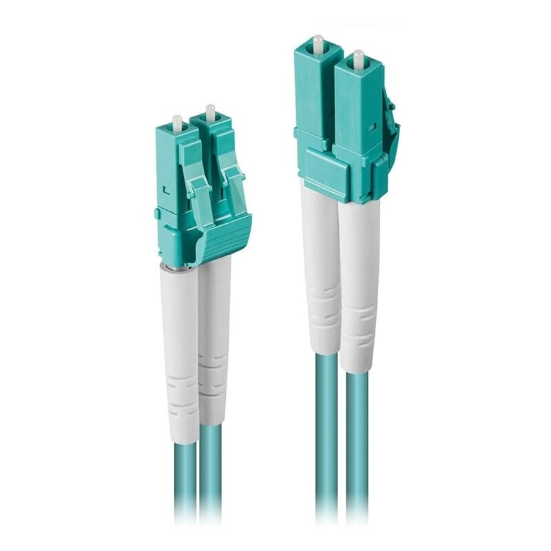 Lindy 2m Fibre Optic Cable LC-LC 50/125um OM3 Aqua [46371]