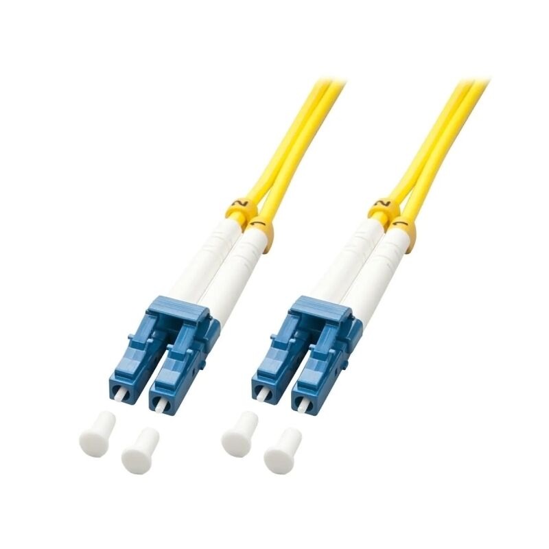 Lindy 3m Fibre Optic Cable LC-LC 9/125um OS2 Yellow [47452]