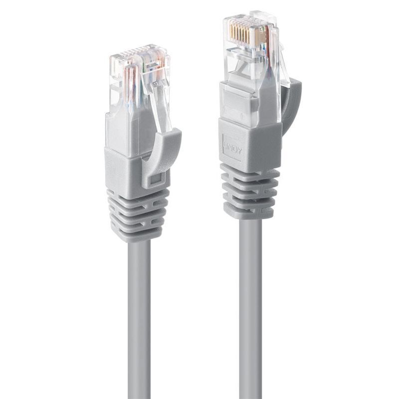 Lindy 3m CAT6 U/UTP Gigabit Network Cable Grey [48004]