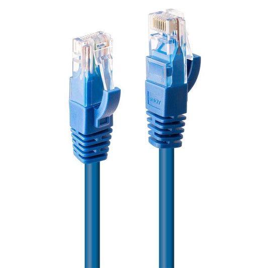 Lindy 0.5m CAT6 U/UTP Gigabit Network Cable Blue [48016]